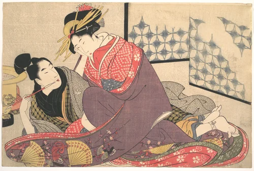 Erotic Print by Kitagawa Utamaro (喜多川歌麿), print, 1753-1806