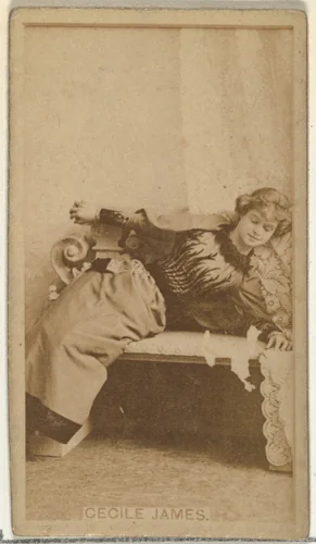 Cecile James, from the Actors and Actresses series (N145-8) issued by Duke Sons & Co. to promote Duke Cigarettes by W. Duke, Sons & Co., photograph, 1890-1895