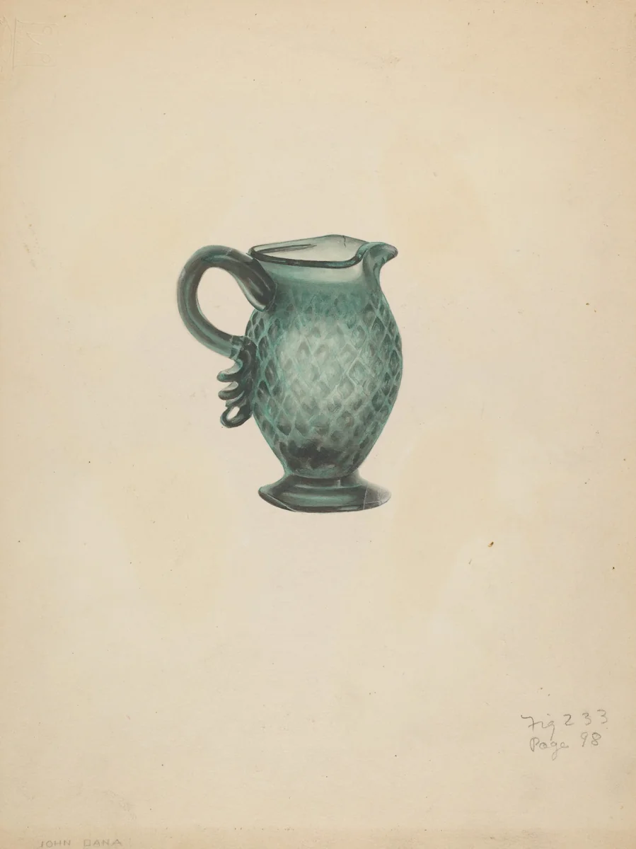 Cream Pitcher by John Dana, index of american design, 1938