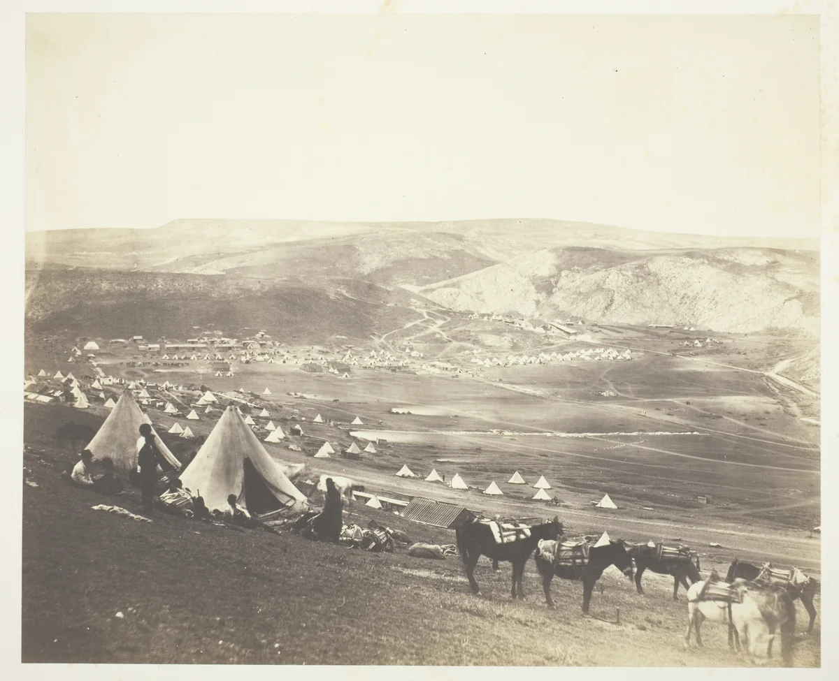 Cavalry Camp, Balaklava by Roger Fenton, photograph, 1855