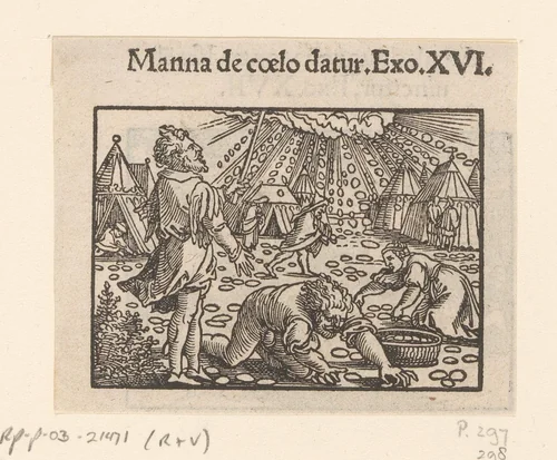 Mannaregen by anonymous, print, 1530-1533