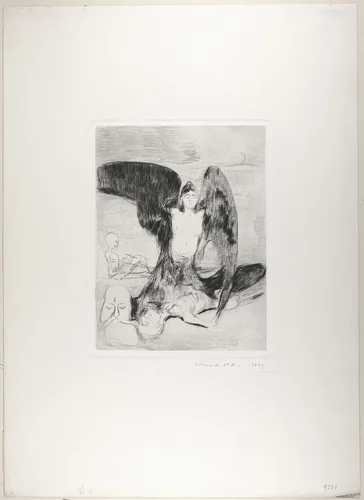 Harpy by Edvard Munch, print, 1894