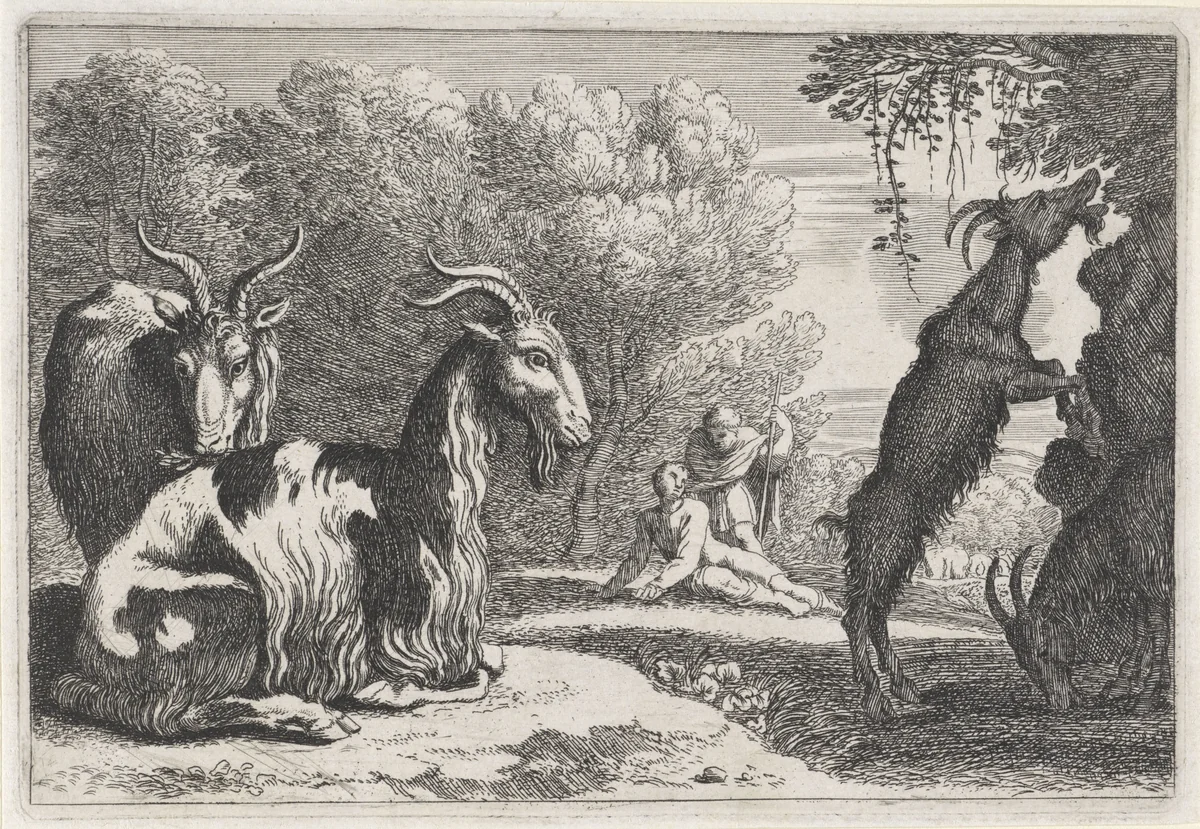 Geiten by anonymous, print, 1636-1705