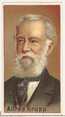 Alfred Krupp, printer's sample for the World's Inventors souvenir album (A25) for Allen & Ginter Cigarettes by Allen & Ginter, print, 1888