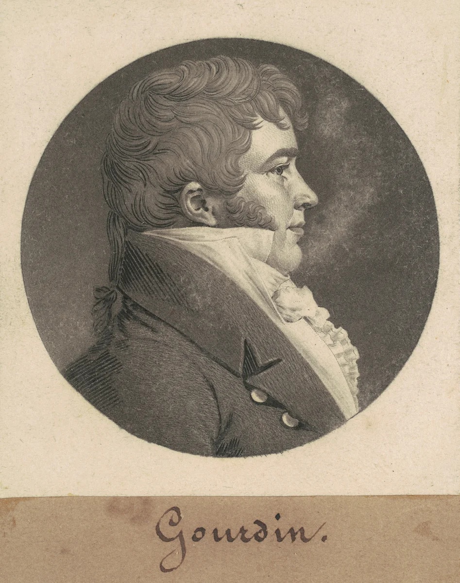 Unidentified Man by Charles B. J. Févret de Saint-Mémin, print, 1808-1809