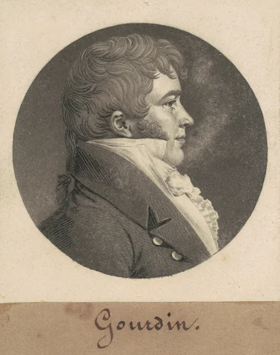Unidentified Man by Charles B. J. Févret de Saint-Mémin, print, 1808-1809
