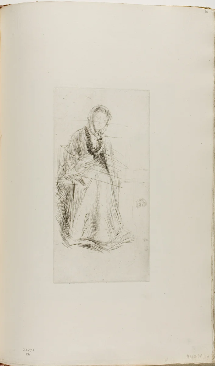 The Scotch Widow by James McNeill Whistler, print, 1875-1876