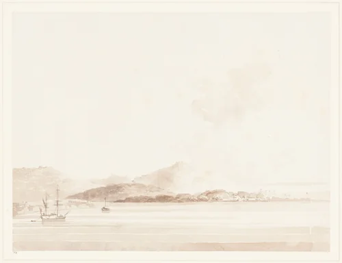 A View in India by William Daniell, drawing, 1788