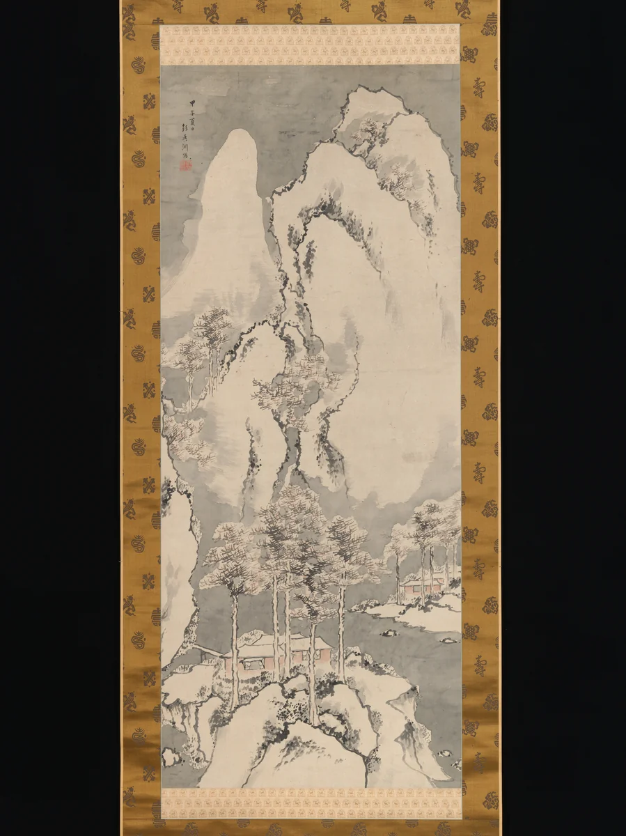 Snowy Landscape by Sakaki Hyakusen, painting, 1620-1880