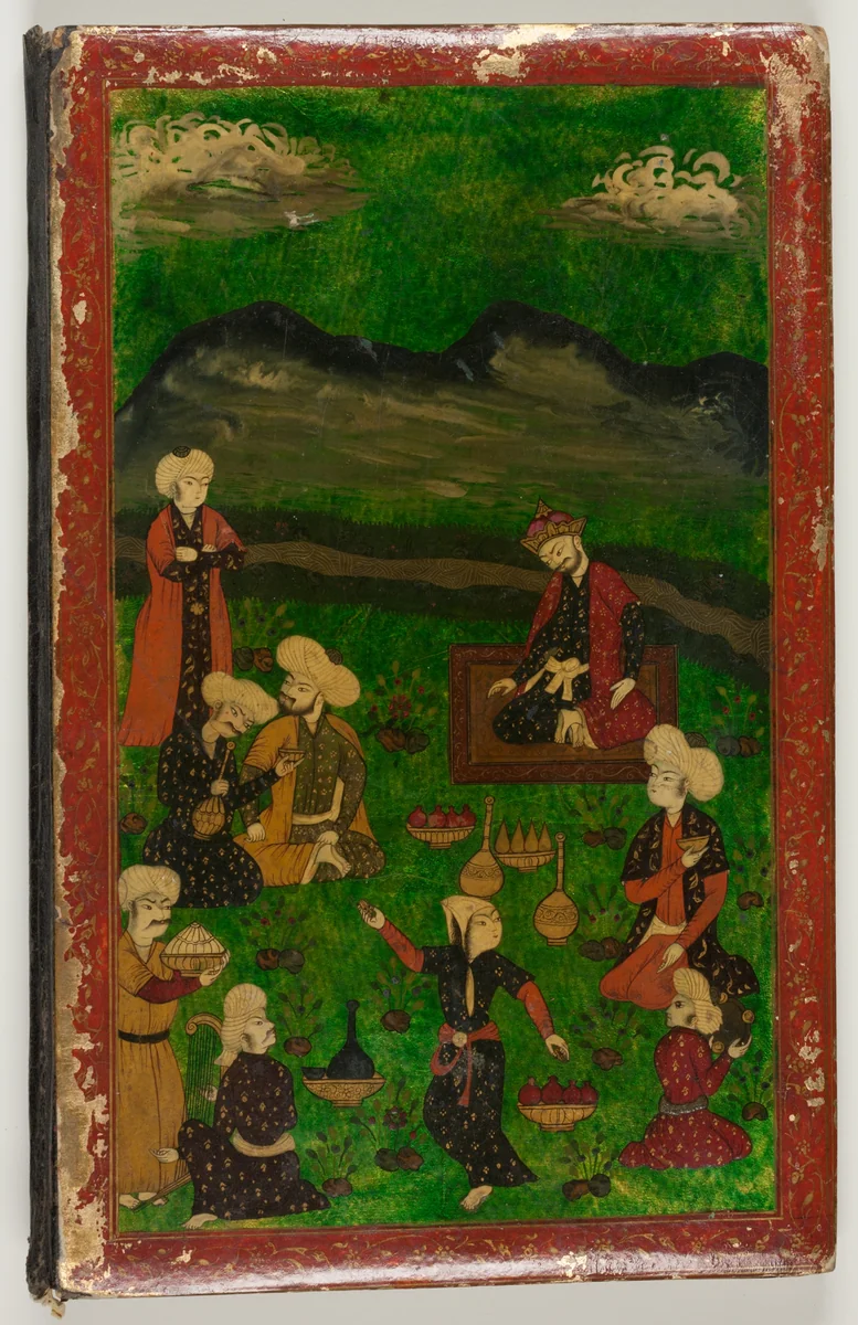 Manuscript of Kulliyat (Complete Works) by Sa'di with Lacquered Cover by Iran, book, 1600-1700