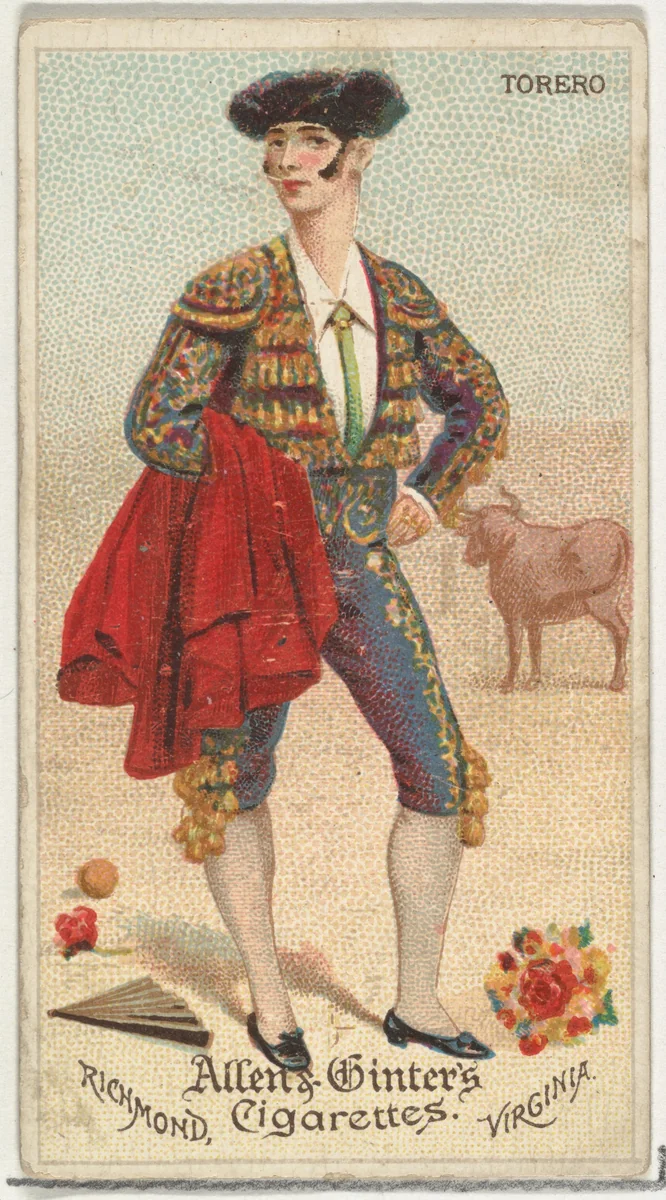 Torero, from World's Dudes series (N31) for Allen & Ginter Cigarettes by Allen & Ginter, print, 1888
