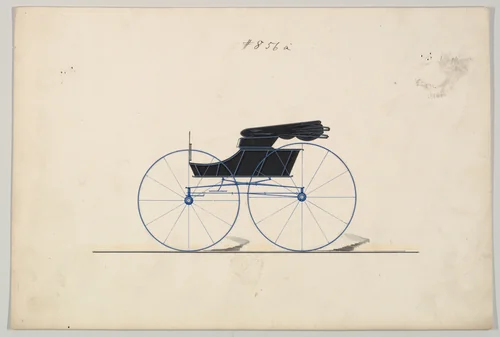 Design for Wagon, no. 856a by Brewster & Co., drawing, 1850-1870
