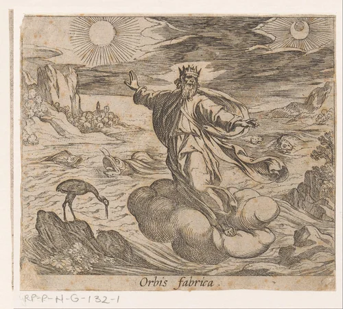 Cycnus en Hyrie by Antonio Tempesta, print, 1606-1638