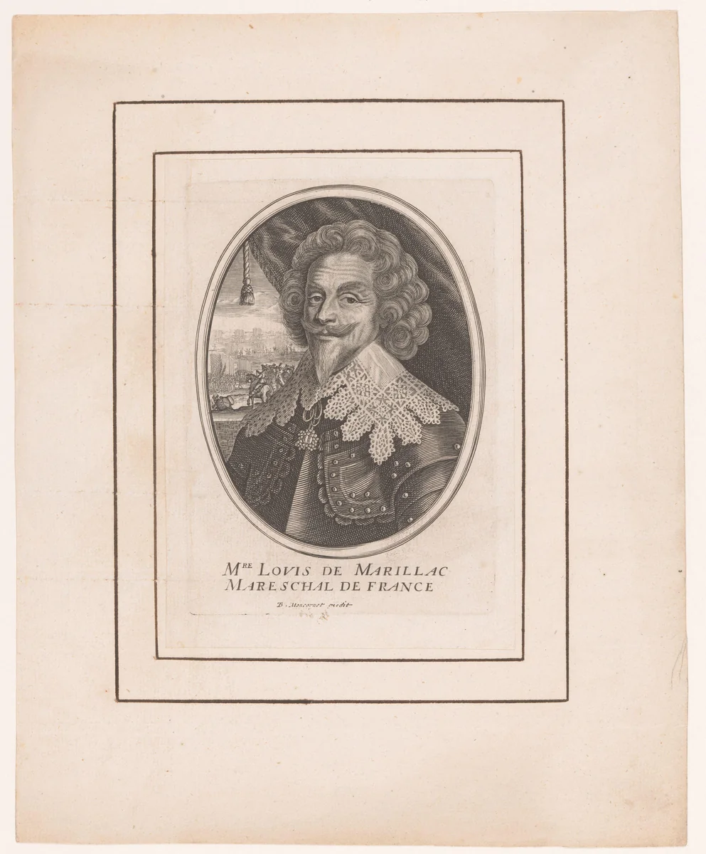 Portret van Louis de Marillac by anonymous, print, 1610-1668