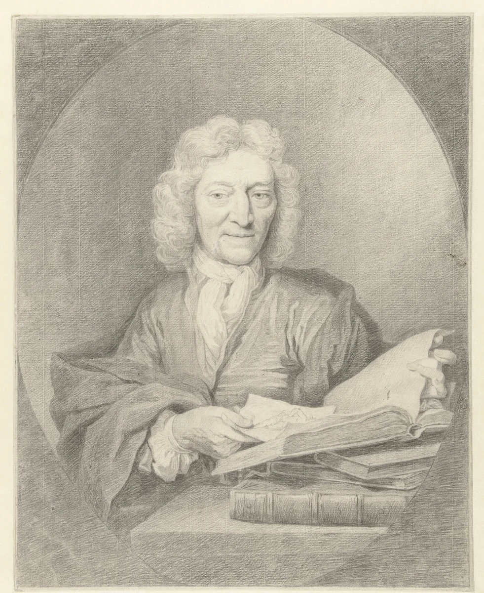 Portret van Jan Pietersz. Zomer by Arnold Boonen, drawing, 1679-1729