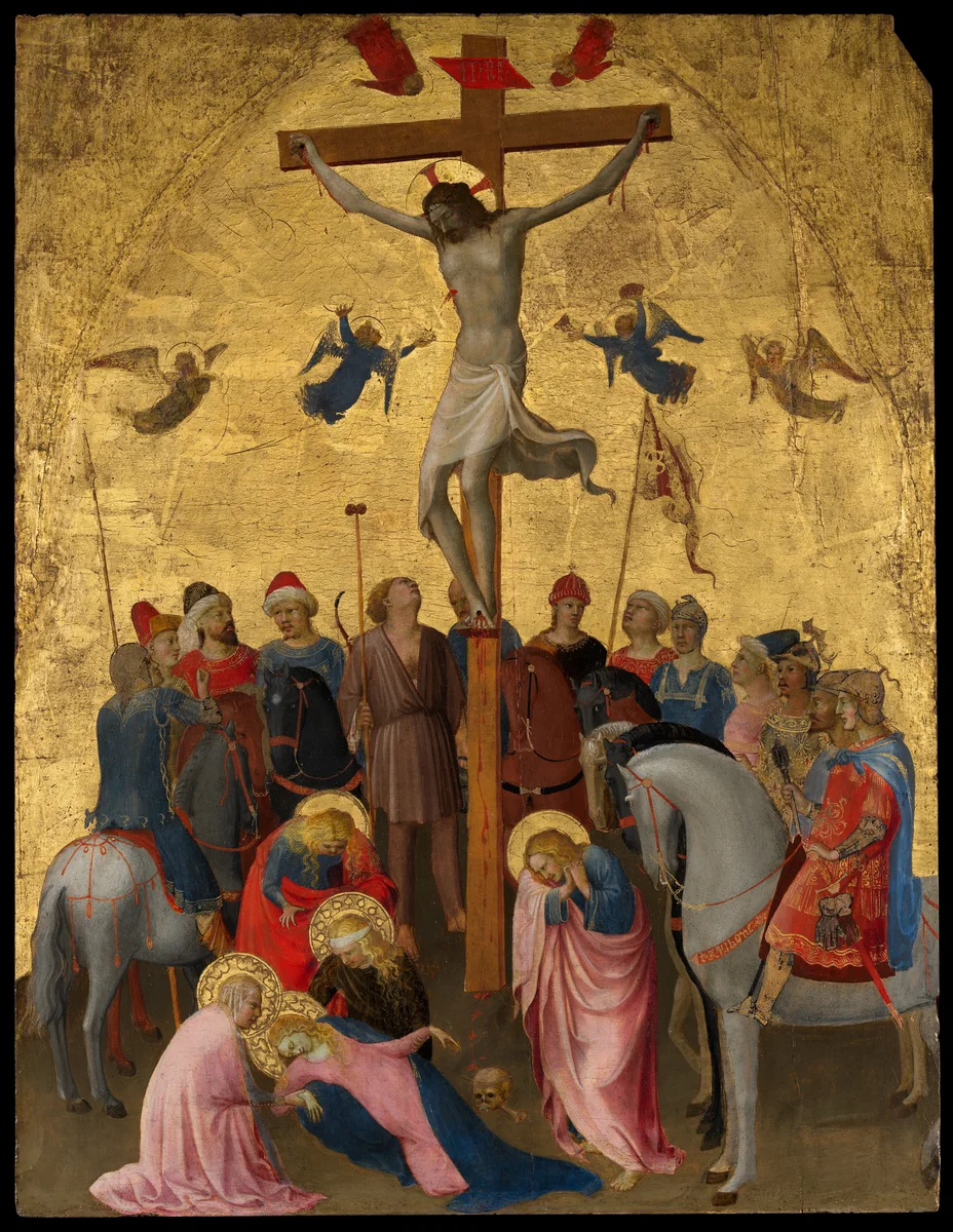 The Crucifixion by Fra Angelico, painting, 1420-1423