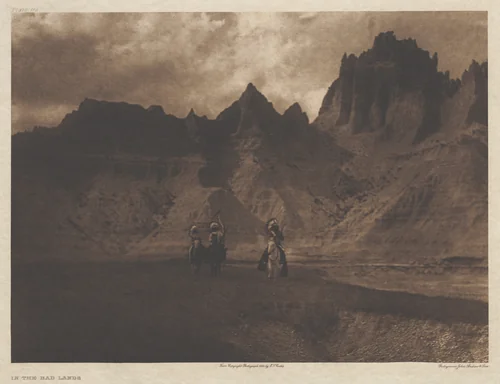 Portfolio III, Plate 119: In the Bad Lands by Edward Curtis, other, 1904