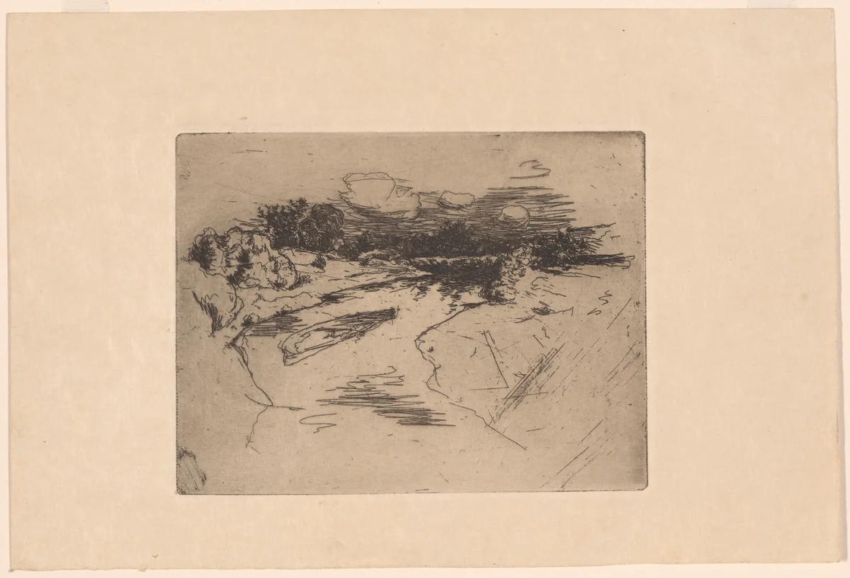 Mill Creek, Cincinnati by John Henry Twachtman, print, 1879-1880