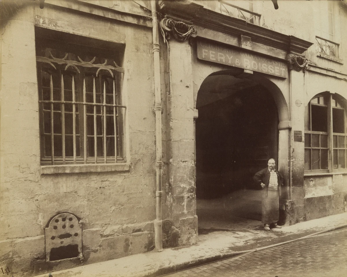 Maison, 13 rue Suger by Eugène Atget, photograph, 1900