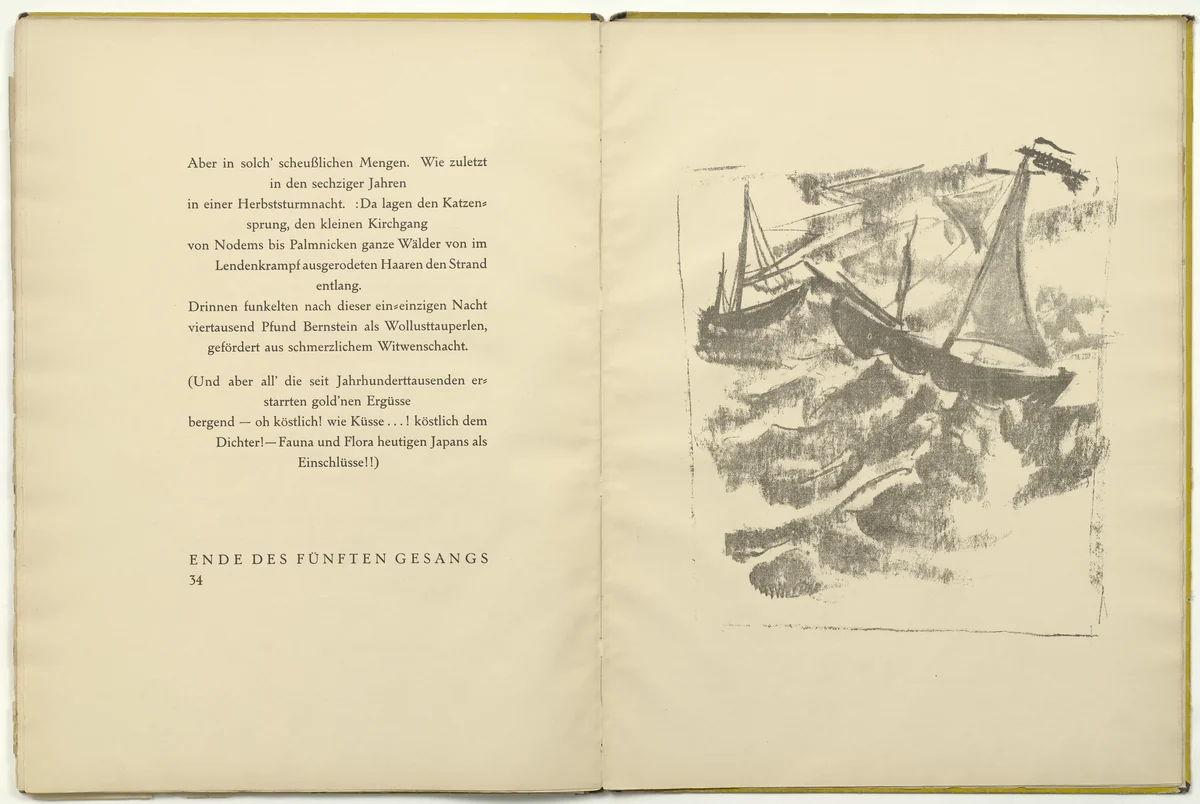 Untitled (plate, facing page 34) from Die Samländische Ode by Max Pechstein, illustrated book, 1918