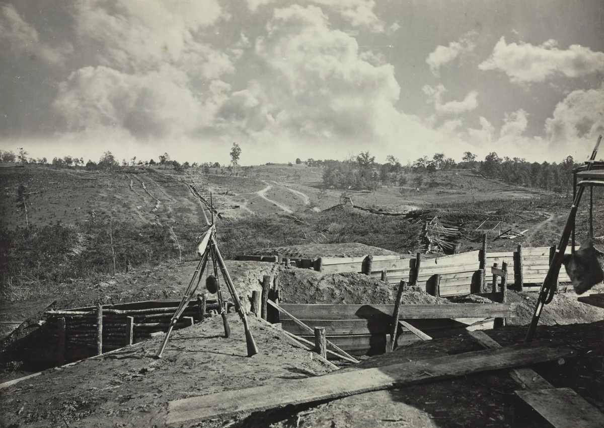 Rebel Works in front of Atlanta, Georgia, No. 5 by George N. Barnard, photograph, 1865-1866