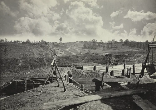 Rebel Works in front of Atlanta, Georgia, No. 5 by George N. Barnard, photograph, 1865-1866