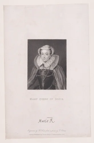Mary, Queen of Scots by Robert Hicks, print, 1800-1835