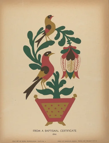 Plate 12: From the Portfolio "Folk Art of Rural Pennsylvania" by American 20th Century, index of american design, 1939