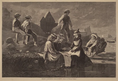 Seesaw - Gloucester, Massachusetts by Winslow Homer, print, 1874