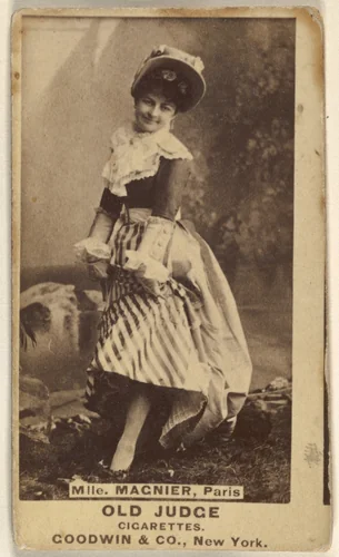 Mlle. Magnier, Paris, from the Actors and Actresses series (N171) for Old Judge Cigarettes by Goodwin & Company, photograph, 1886-1890