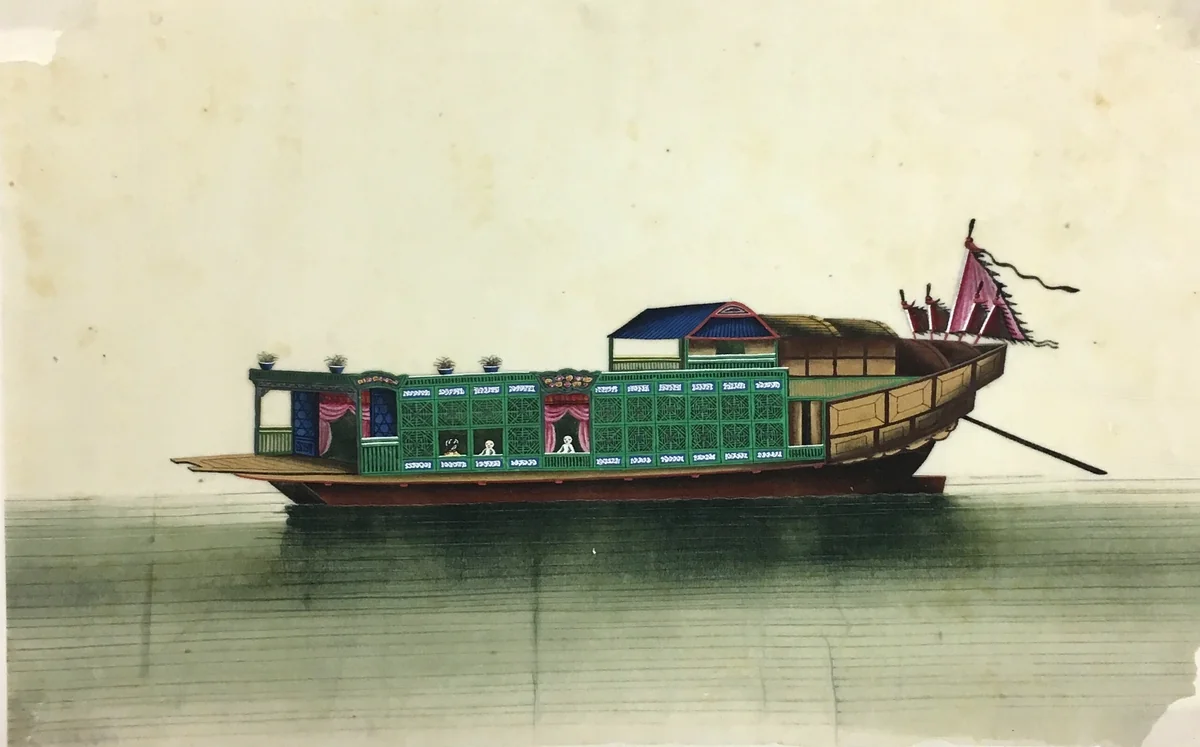 Ship paintings by China, painting, 1834-1866
