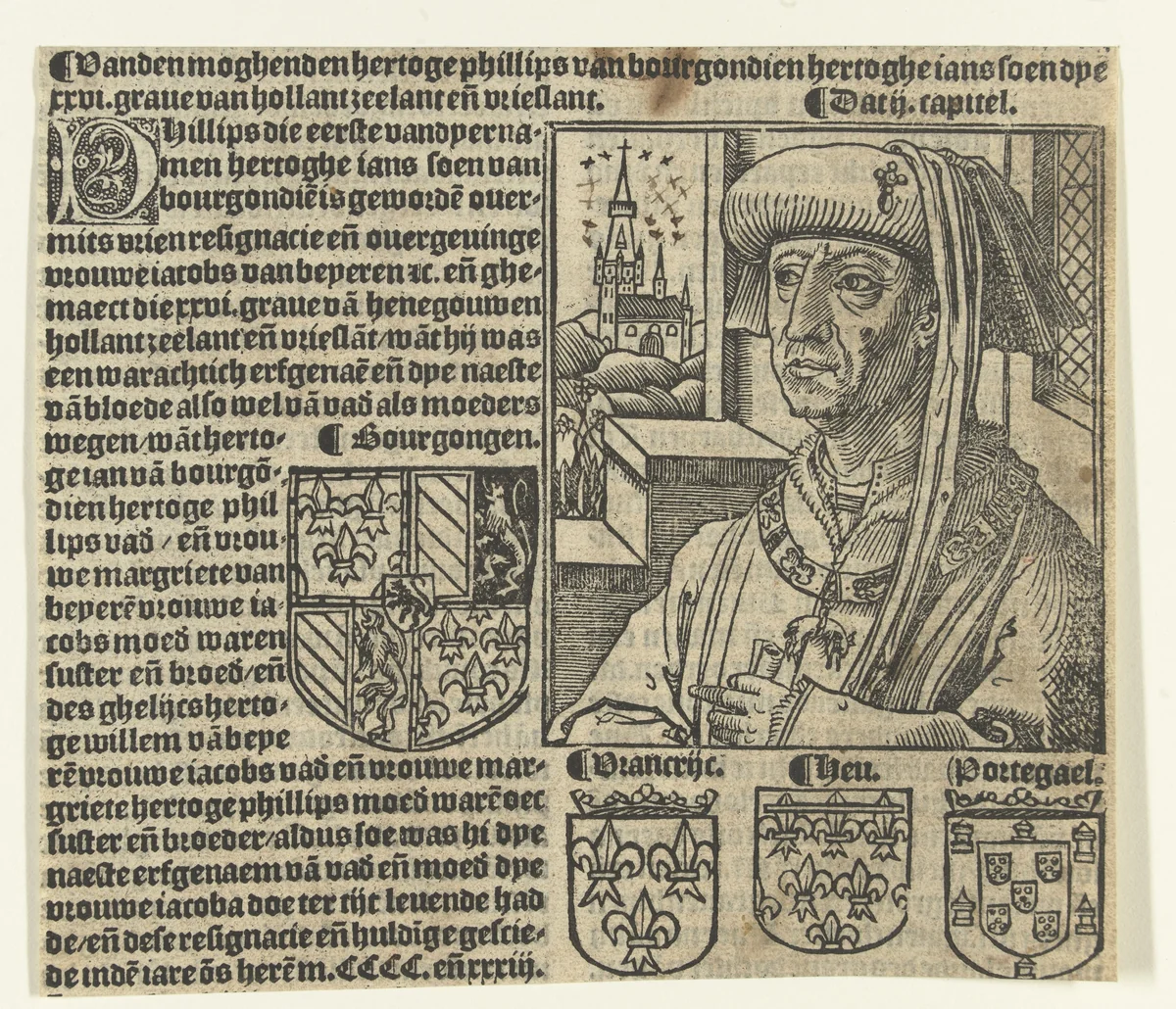 Portret van Filips de Schone by Unknown, print, 1517