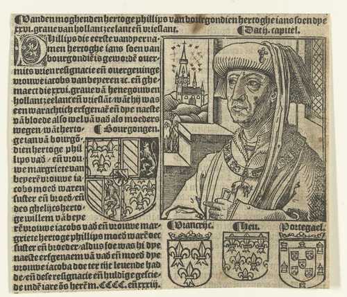Portret van Filips de Schone by Unknown, print, 1517