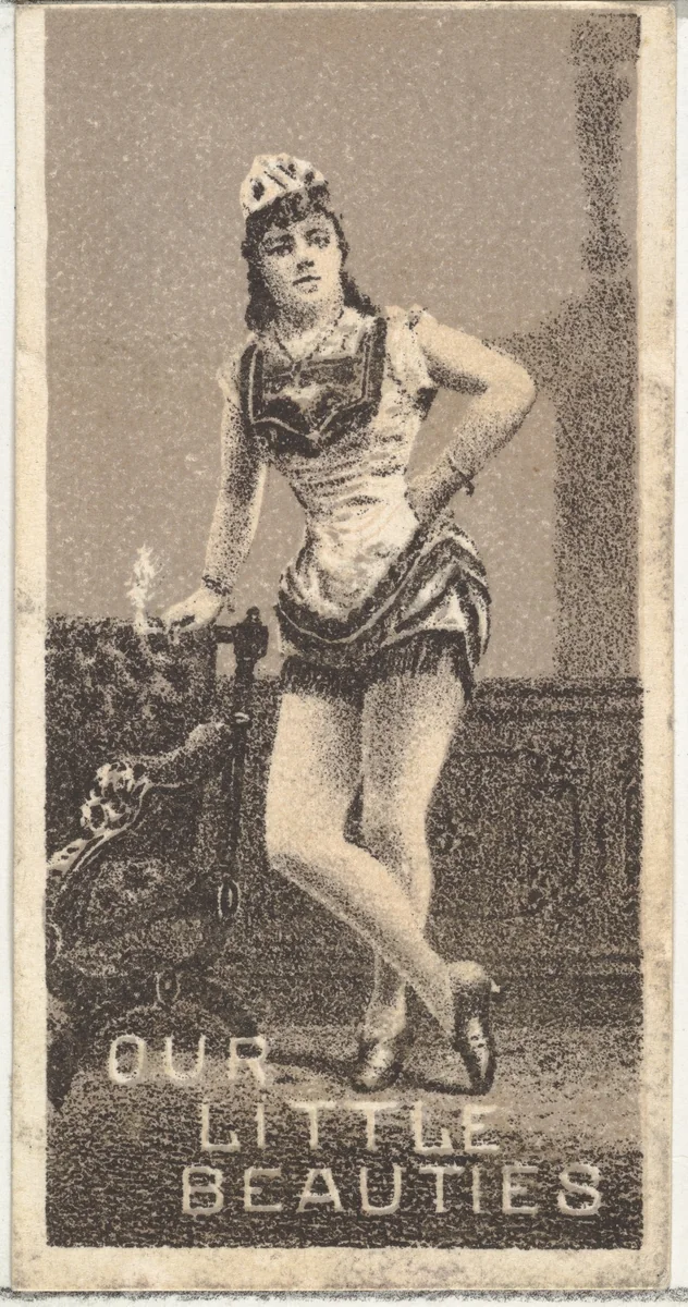 From the Actresses series (N57) promoting Our Little Beauties Cigarettes for Allen & Ginter brand tobacco products by Allen & Ginter, print, 1890