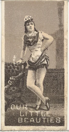 From the Actresses series (N57) promoting Our Little Beauties Cigarettes for Allen & Ginter brand tobacco products by Allen & Ginter, print, 1890