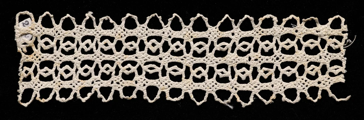 Bobbin Lace Insertion without Selvage by Unknown, textile, 1540-1560