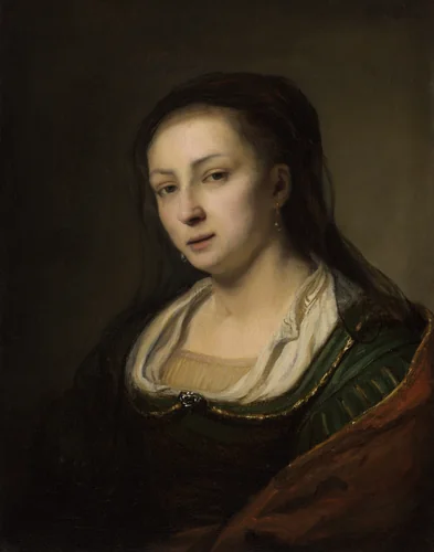 Portrait of a woman by Ferdinand Bol, painting, 1650-1660