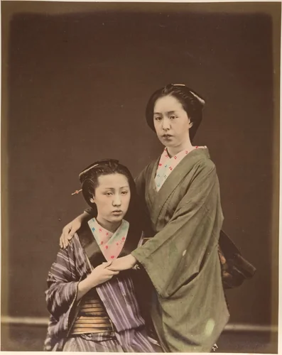 Professional Singers by Suzuki Shin'ichi, photograph, 1870-1879