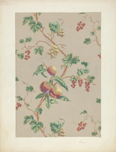 Wallpaper by Selma Sandler, index of american design, 1935-1942