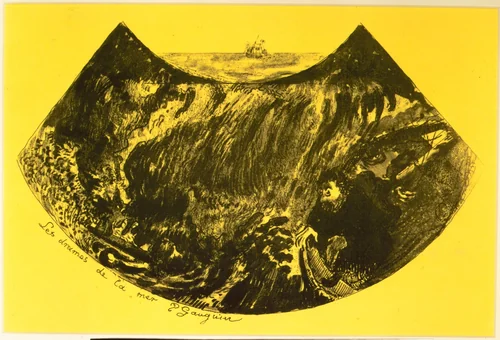 The Drama of the Sea, from the "Volpini Suite: Dessins lithographiques" by Paul Gauguin, print, 1889