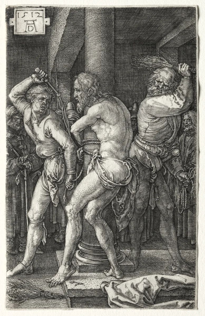 The Flagellation by Albrecht Dürer, print, 1512
