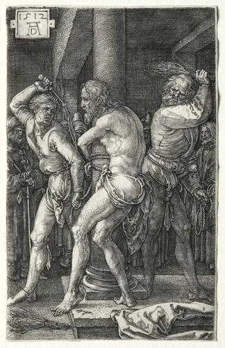 The Flagellation by Albrecht Dürer, print, 1512