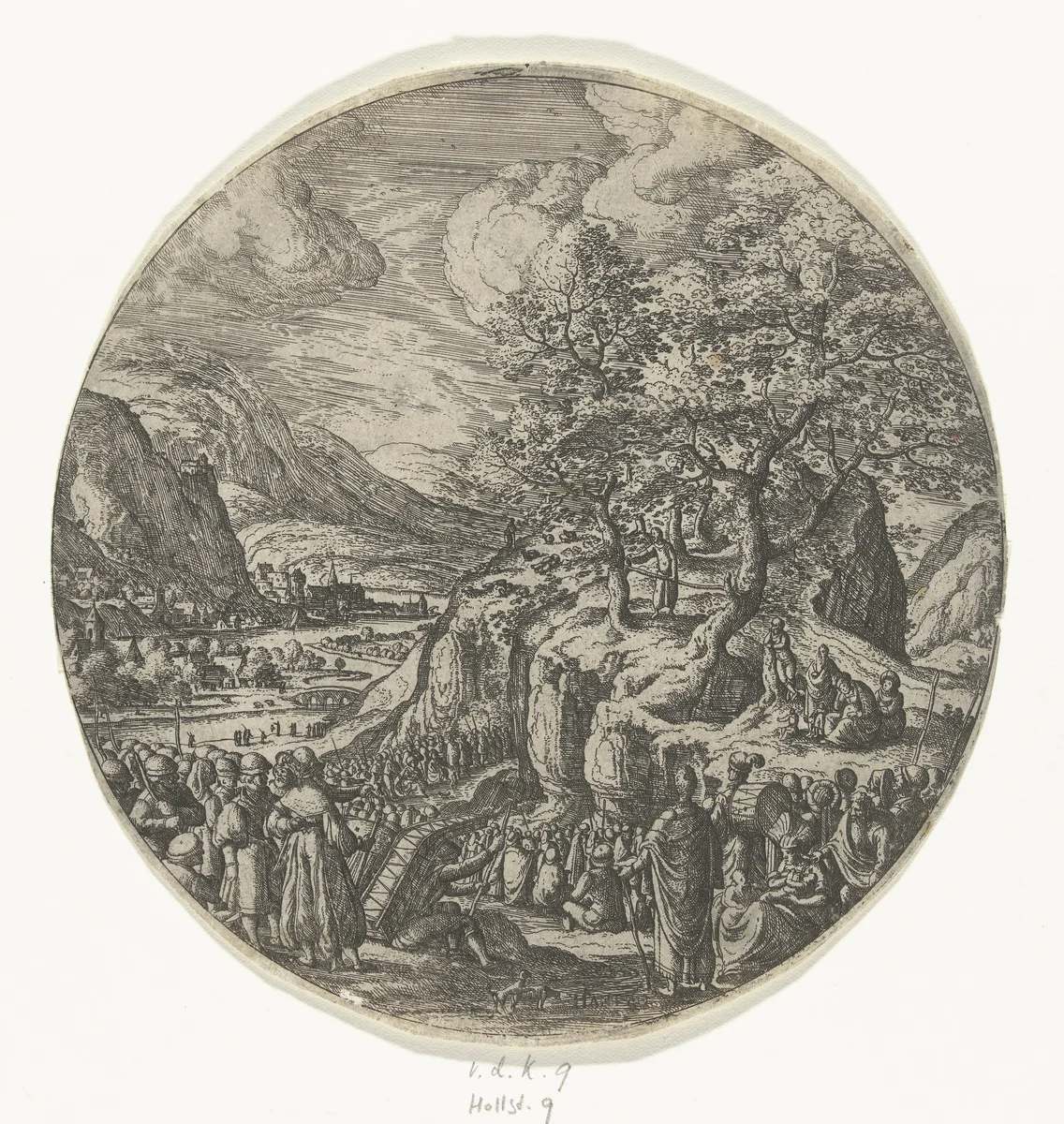 Prediking van Johannes de Doper by Unknown, print, 1560-1593