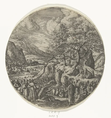 Prediking van Johannes de Doper by Unknown, print, 1560-1593