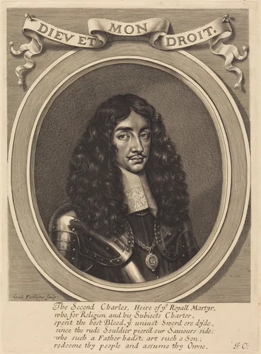 Charles II by William Faithorne, print, 1616-1691