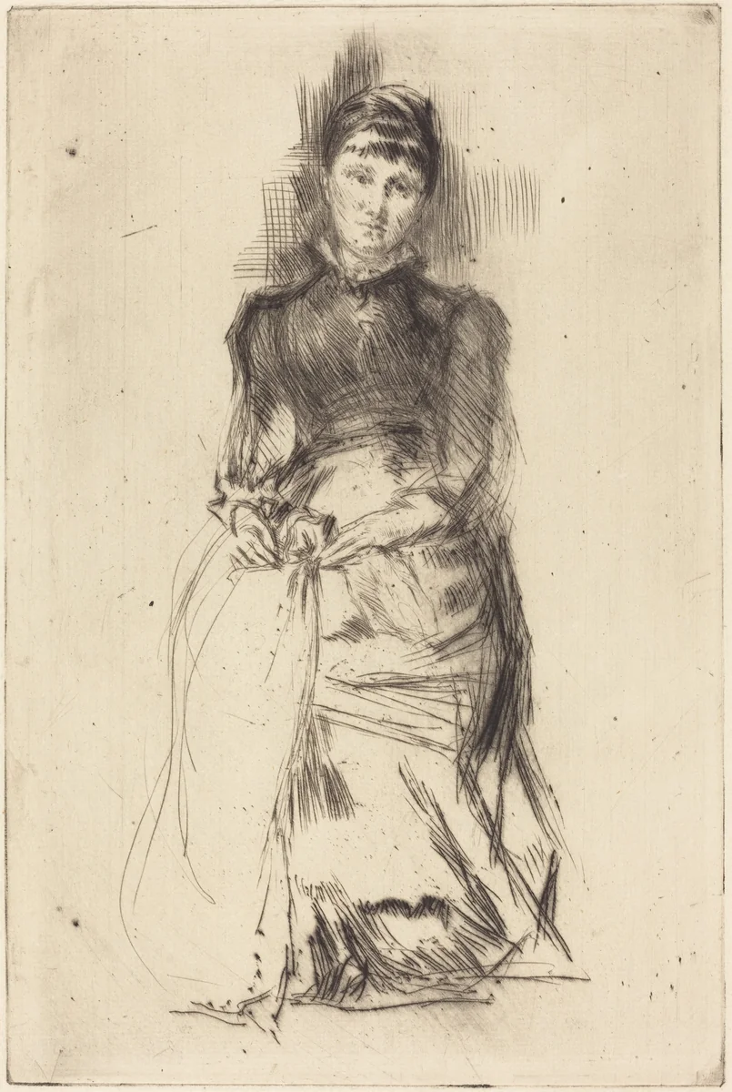 Agnes by James McNeill Whistler, print, 1873-1875