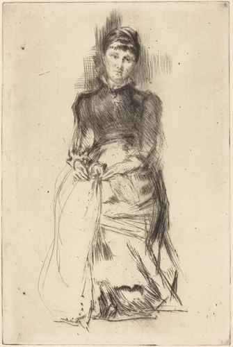 Agnes by James McNeill Whistler, print, 1873-1875