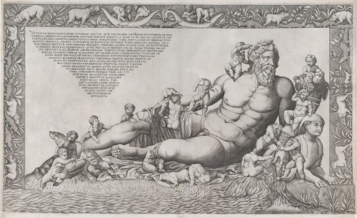 The Nile, from "Speculum Romanae Magnificentiae" by Nicolas Beatrizet, print, 1520-1566