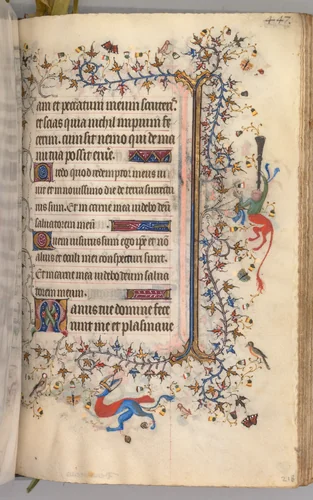 Hours of Charles the Noble, King of Navarre (1361-1425): fol. 218r, Text by Master of the Brussels Initials and Associates, book, 1400-1410