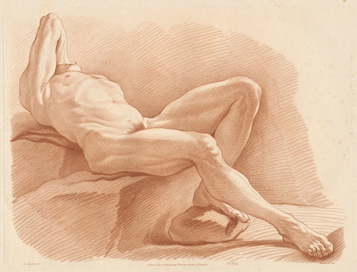 Academie (639) by Gilles Antoine Demarteau, print, 1780-1790